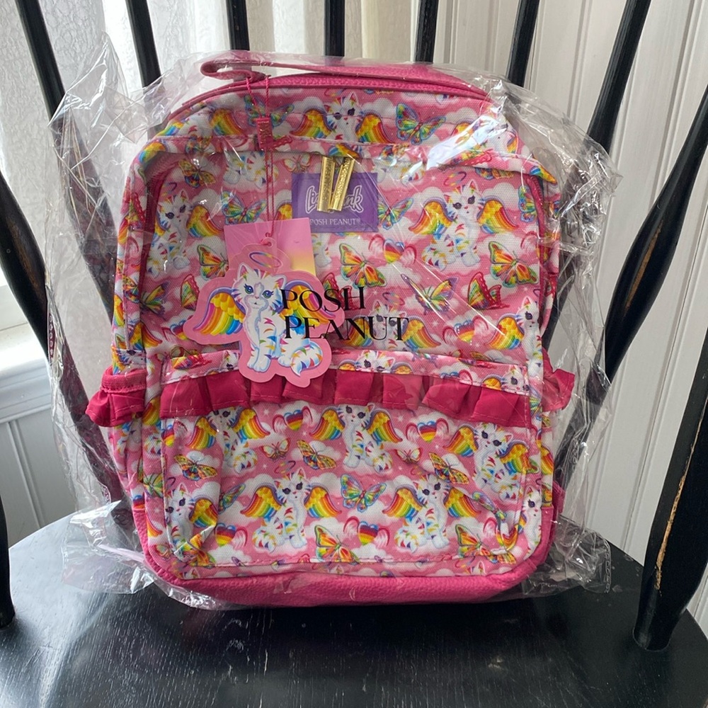 Posh Peanut x Lisa Frank BNWT backpack in original bag with all tags attached.